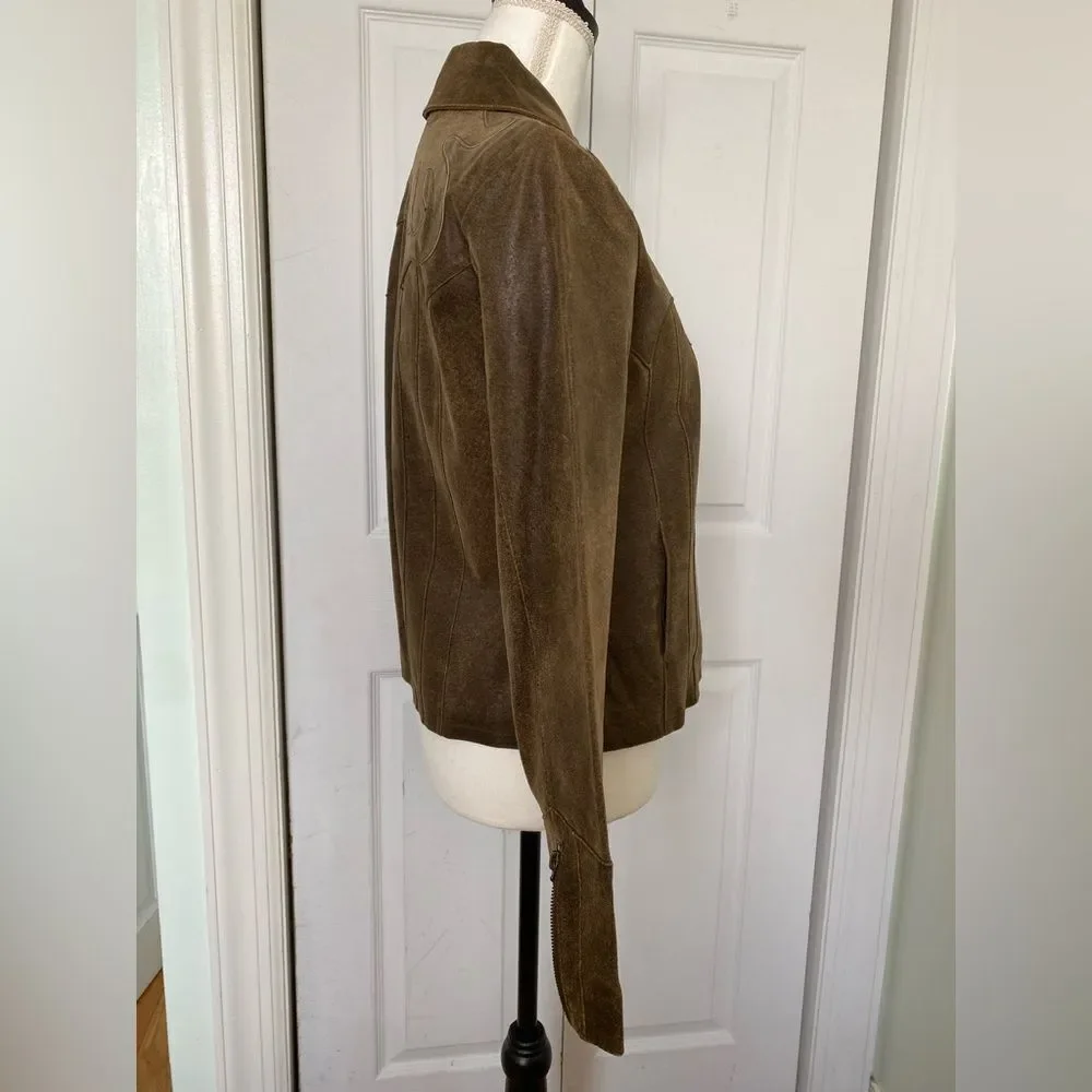Vintage A.M.I “Flames” Leather Jacket